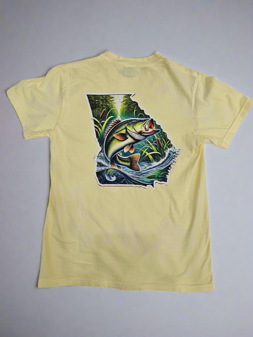Georgia Bass Tee Shirt Yellow