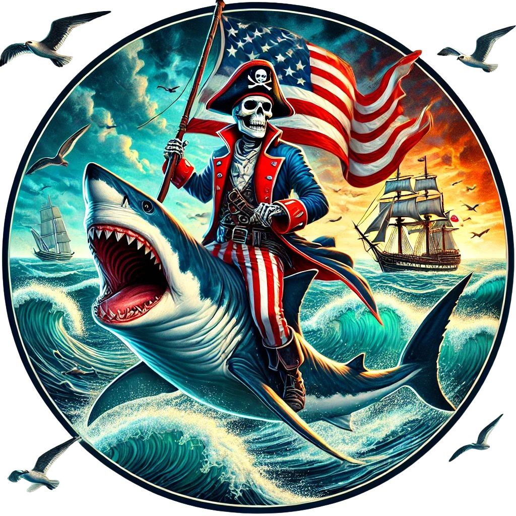 Stars, Stripes & Shark Bites Tee Shirt