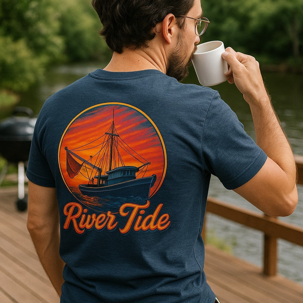 Sunrise Shrimp Boat Tee Shirt