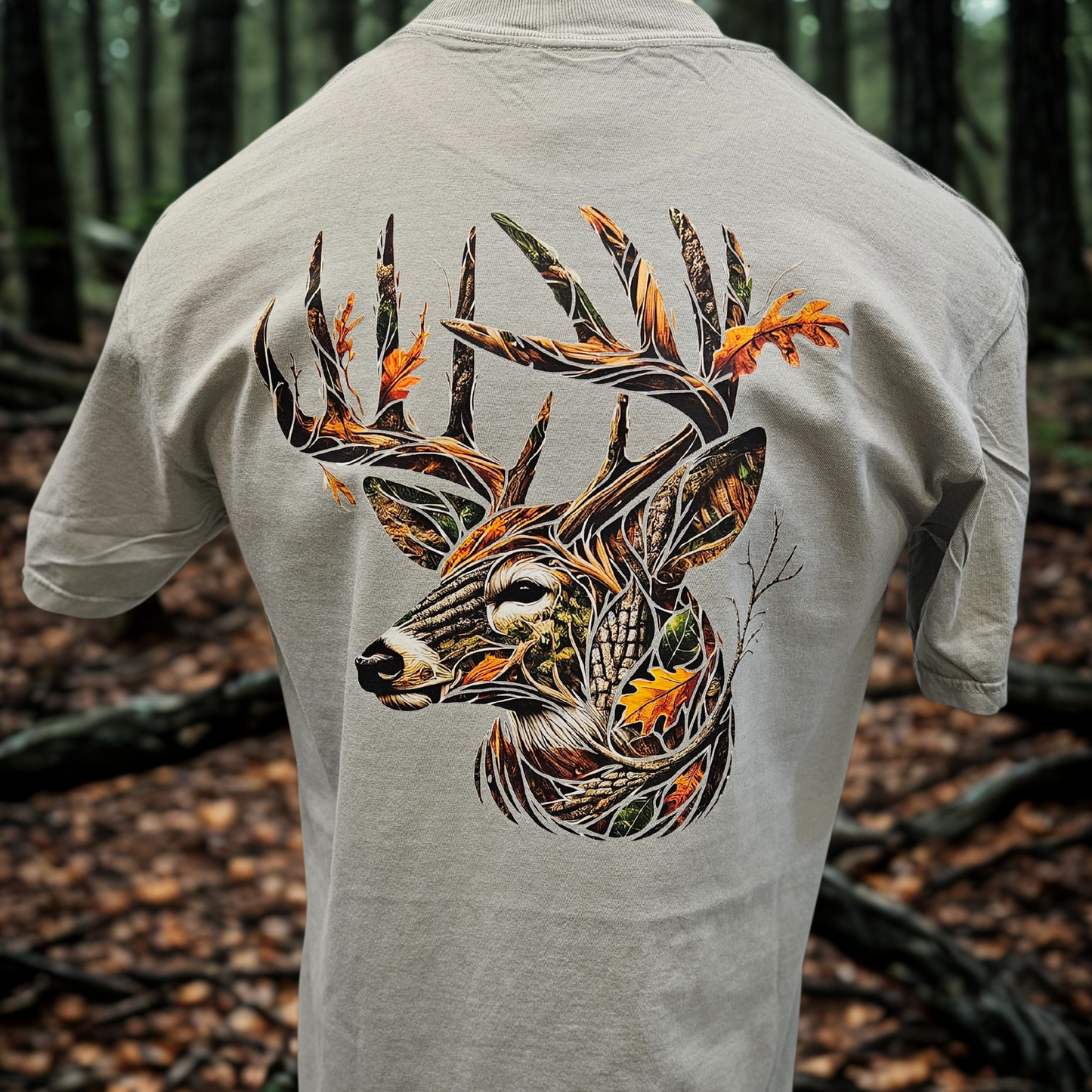 Georgia Camo Deer Head Tee Shirt