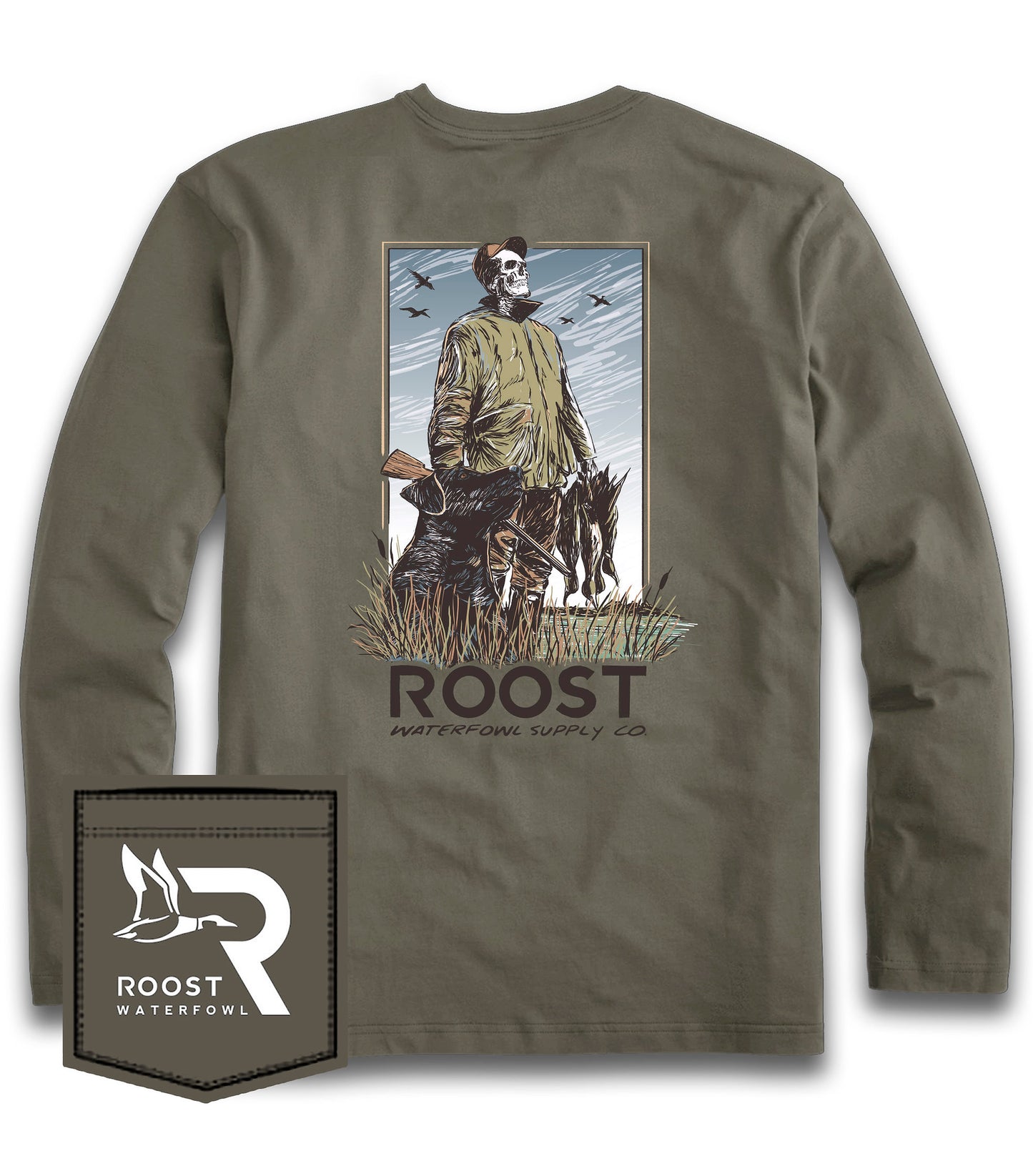 Roost Skeleton Hunter LS T-Shirt