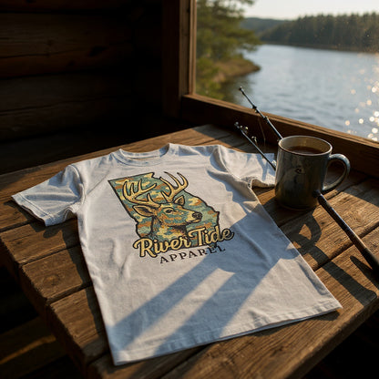 Georgia Vintage Camo Buck Tee Shirt