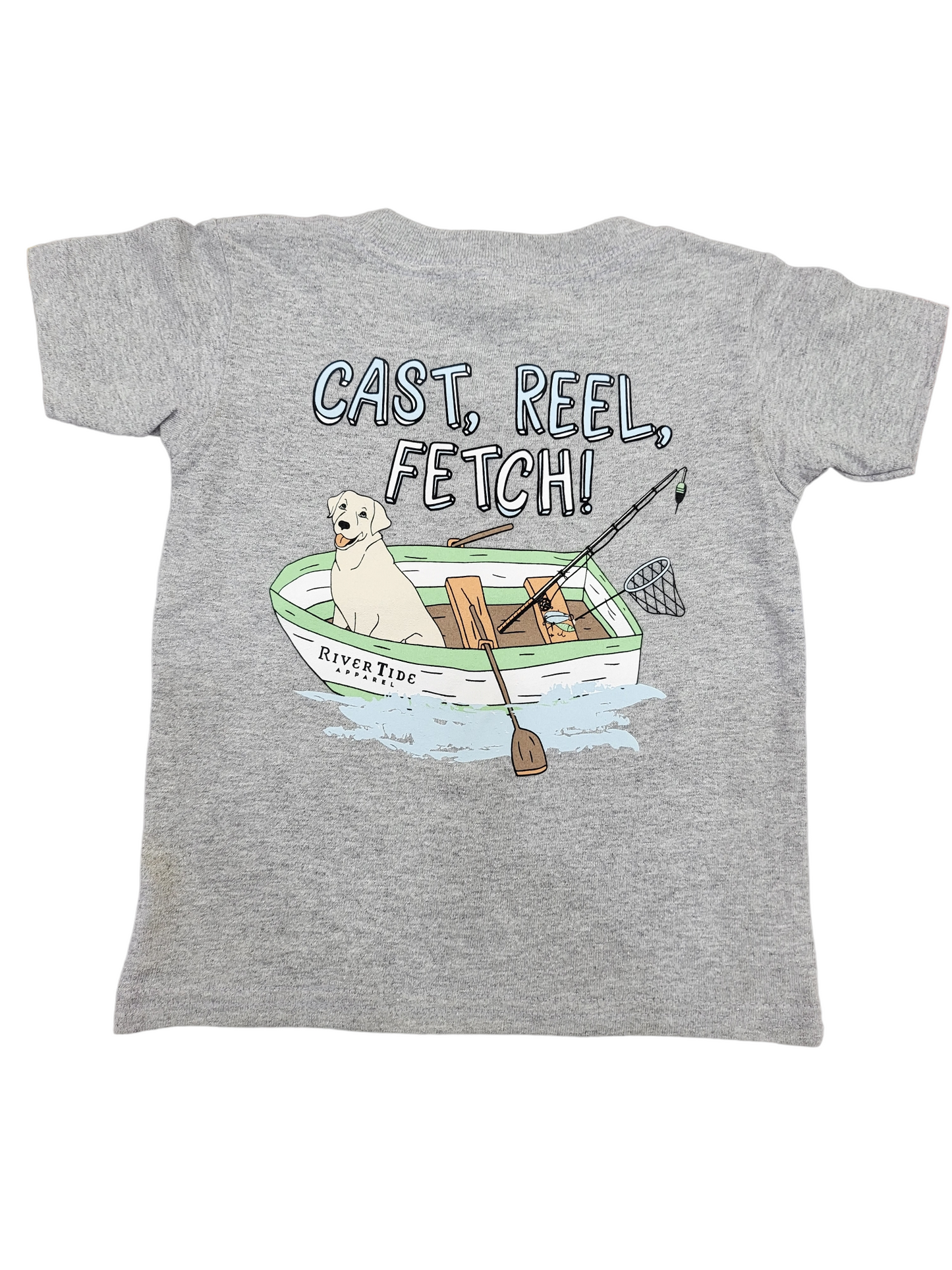 Cast, Reel, Fetch! Tee Shirt (Gray)