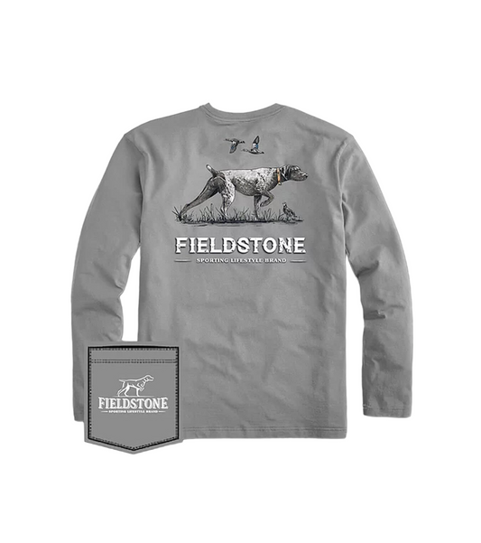 Fieldstone Long Sleeve Pointer Tee