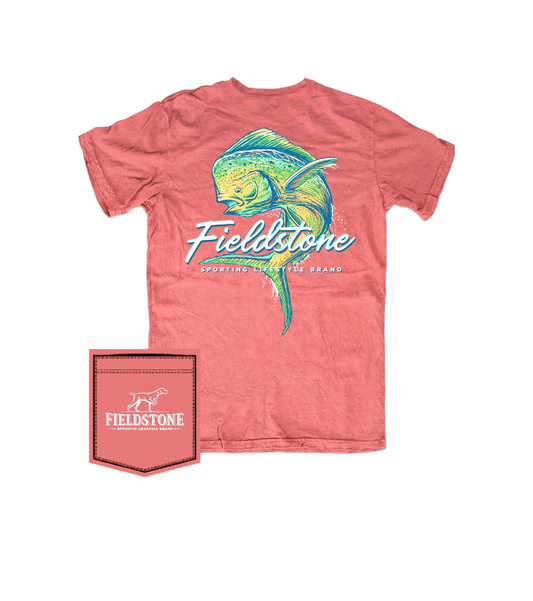 Fieldstone Mahi Tee Shirt Watermelon