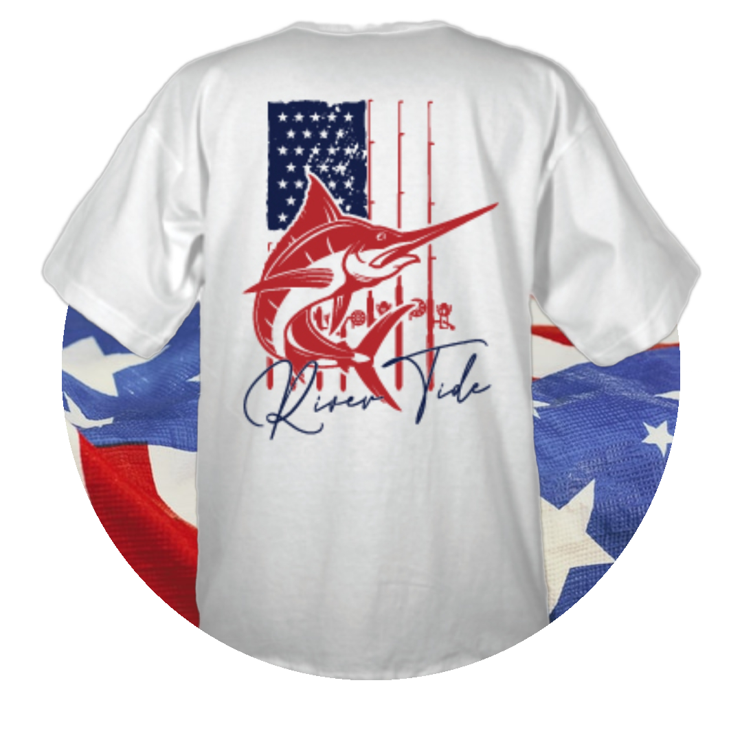 Patriotic Marlin Tee-Shirt