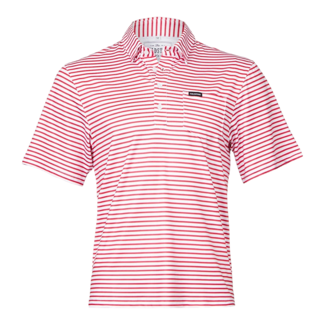 Fieldstone Charleston Performance Polo Red/Navy