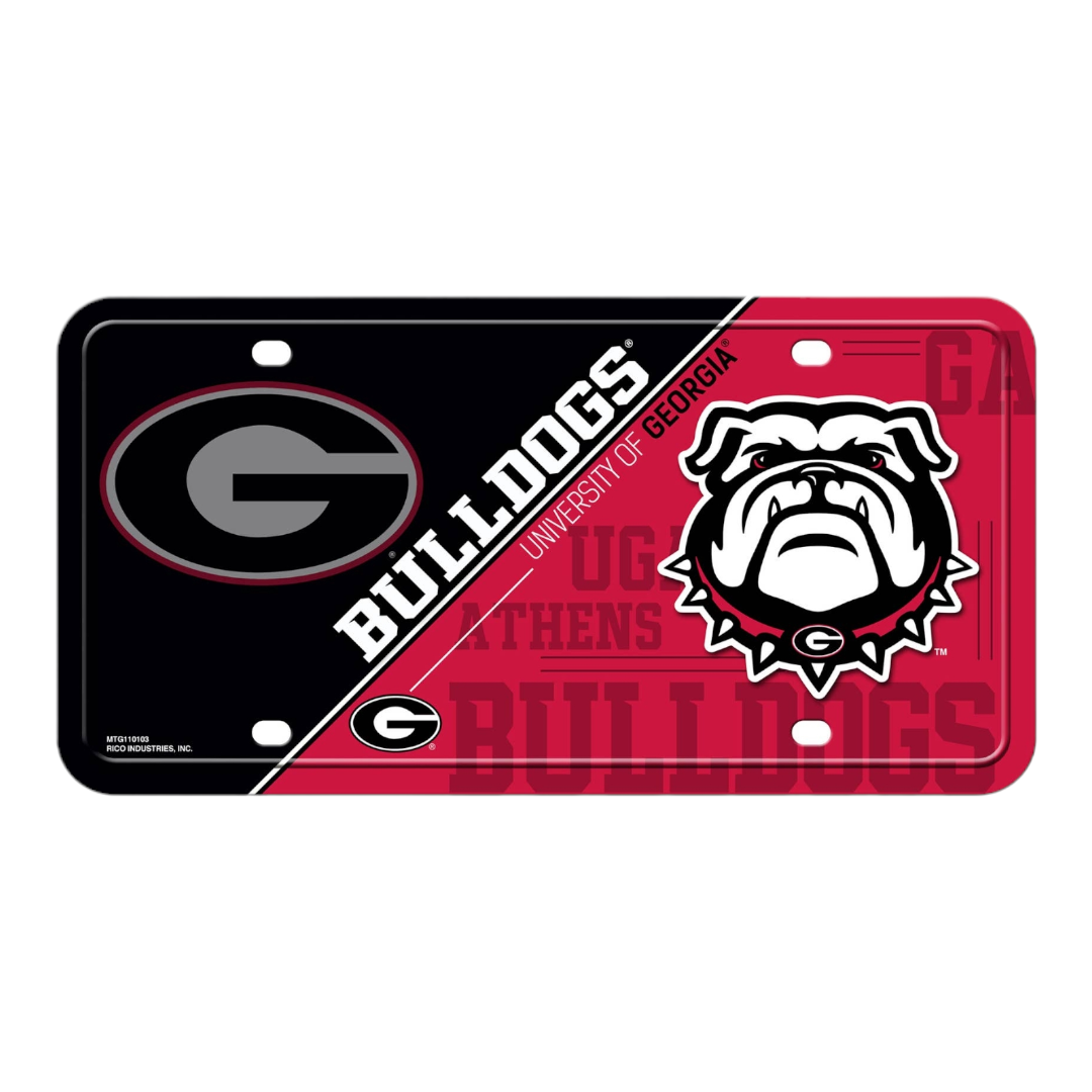 NCAA Georgia Bulldogs Metal Auto Tag