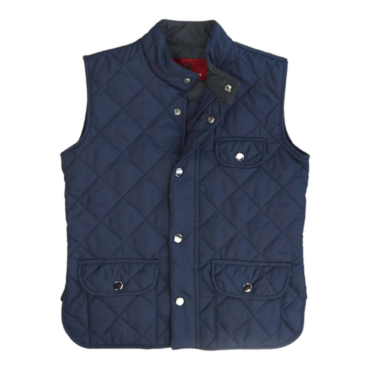 Proper Ashport Quilted Vest Navy