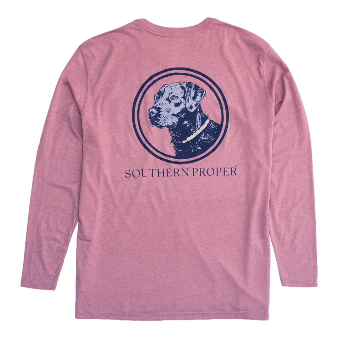 Proper Loyal Lab LS Tee Muscadine