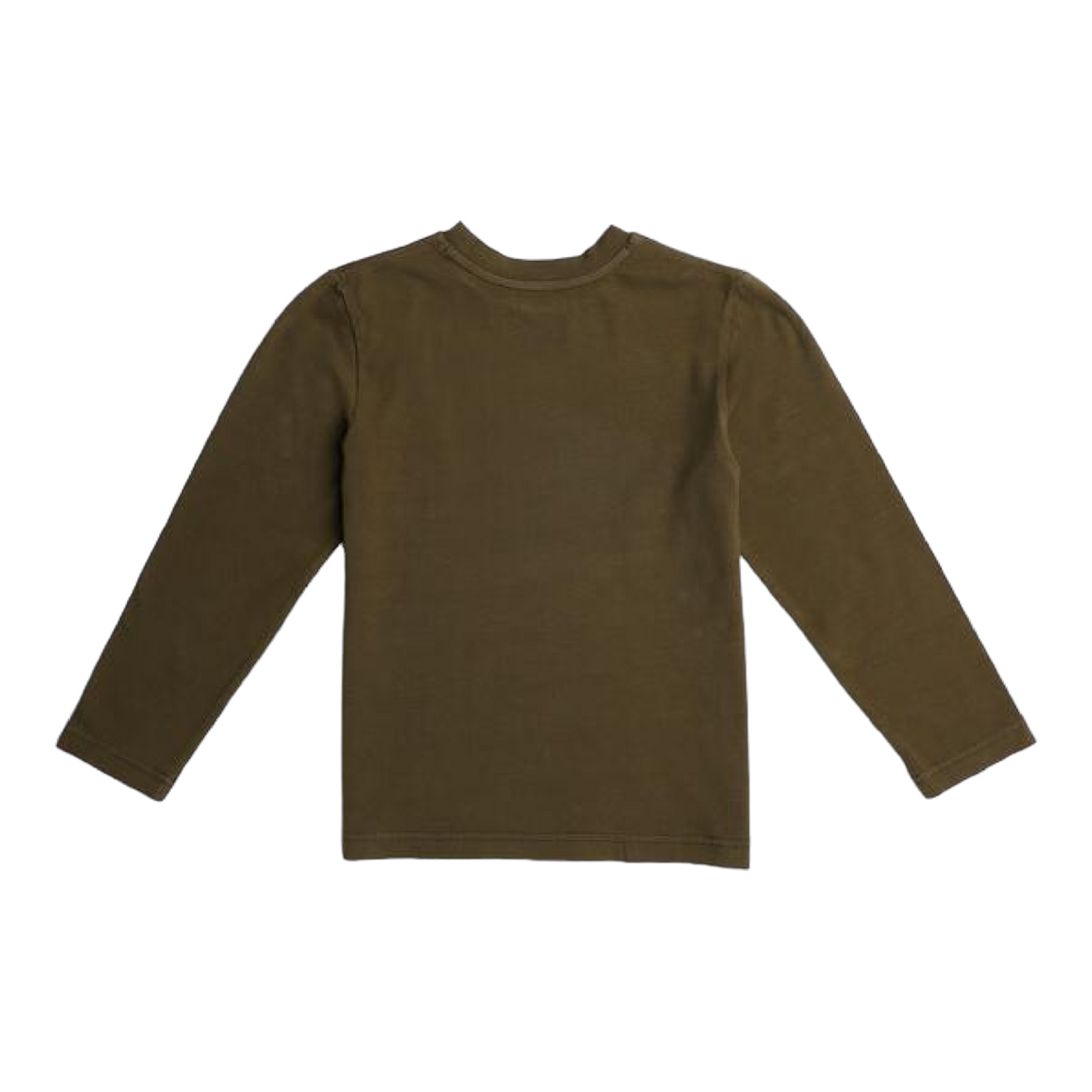 Olive Long Sleeve Pocket Tee