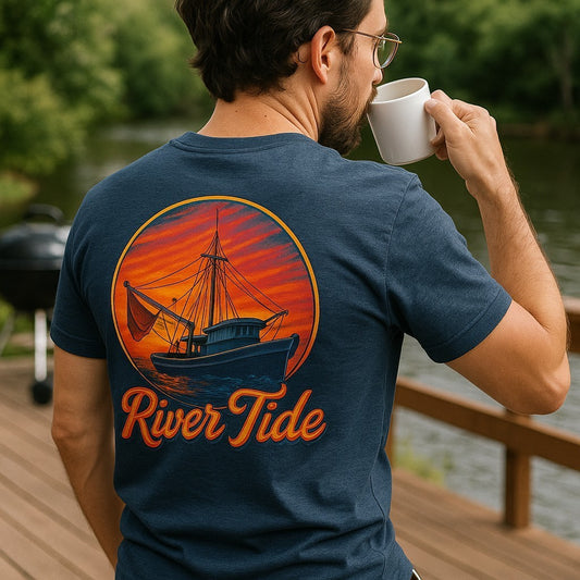 Sunrise Shrimp Boat Tee Shirt
