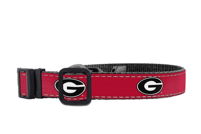Georgia Bulldogs Adjustable Ribbon Dog Collar