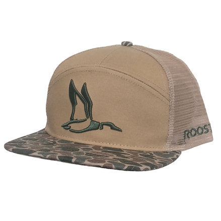 Roost Tan 3D Puff Logo Hat