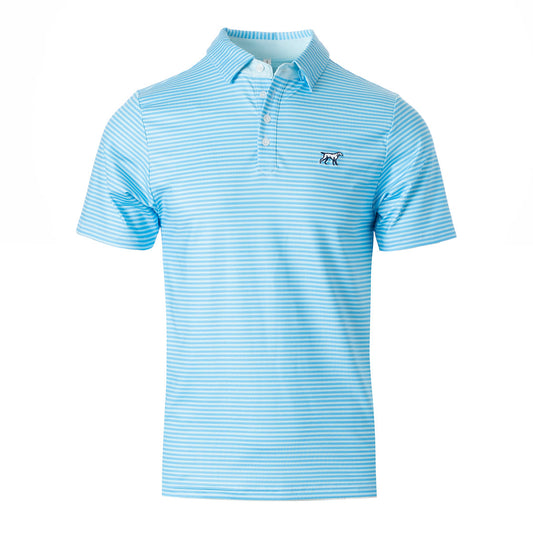 Fieldstone Signature Performance Polo Baby Blue/White