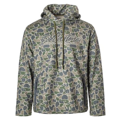 Fieldstone Backwoods Script Camo Hoodie