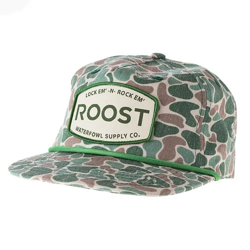 Roost Old School Camo Patch Hat