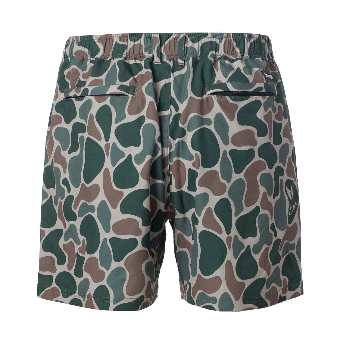 Roost Shorts Waterfowl Camo Button