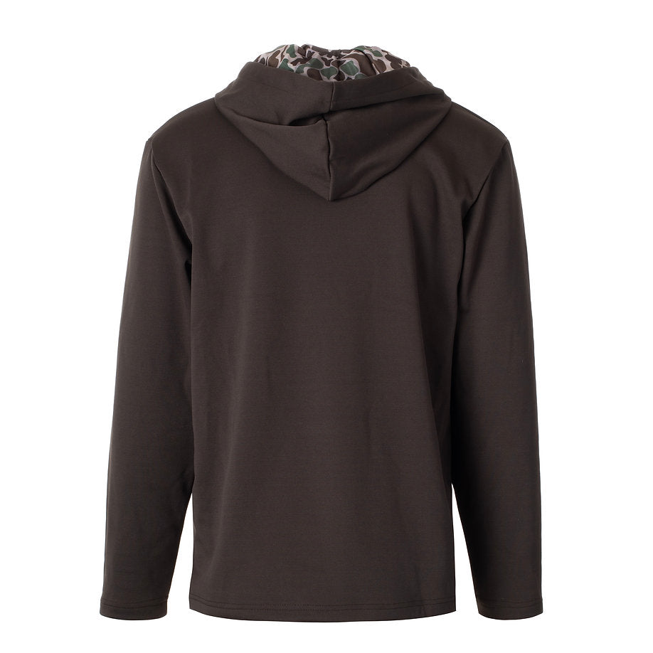 Fieldstone Script Midweight Hoodie Chocolate