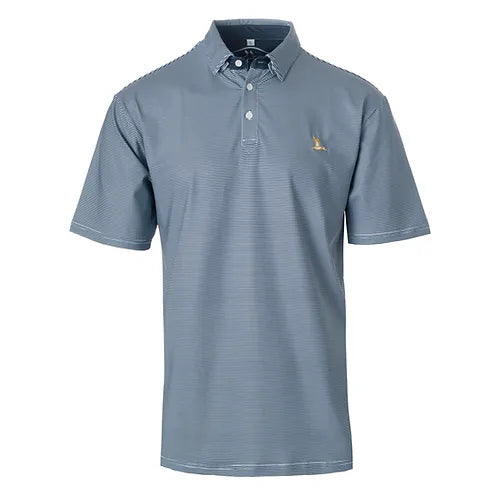 Roost Performance Polo Solid Stone Blue