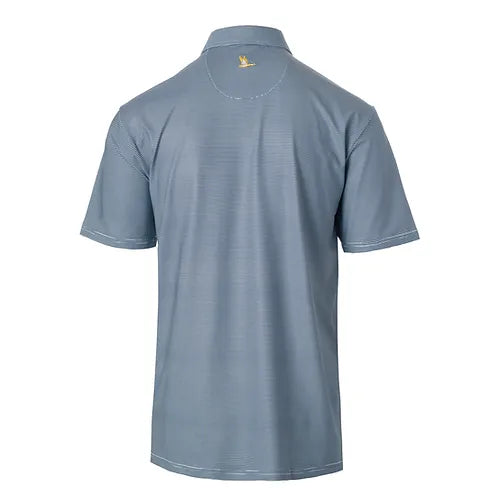 Roost Performance Polo Solid Stone Blue