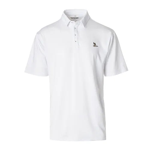 Roost Performance Solid Polo White