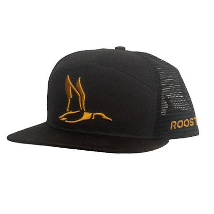 Roost Solid 3D Duck Logo Hat Black