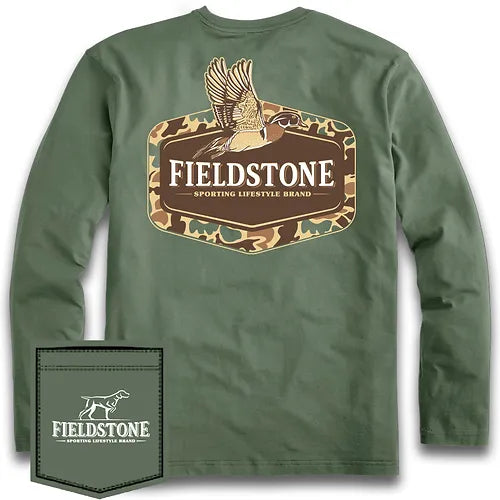 Fieldstone Camo Wood Duck LS Tee