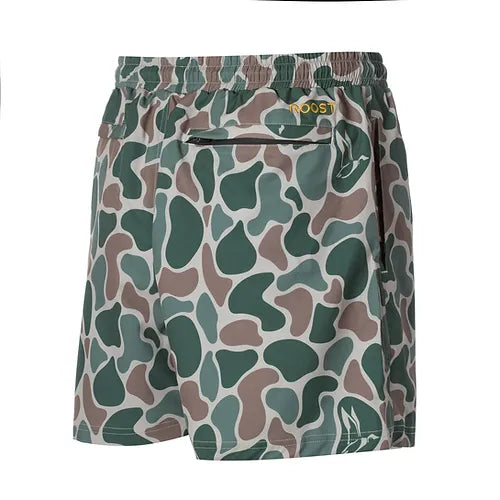 Roost Camo Active Shorts Drawstring