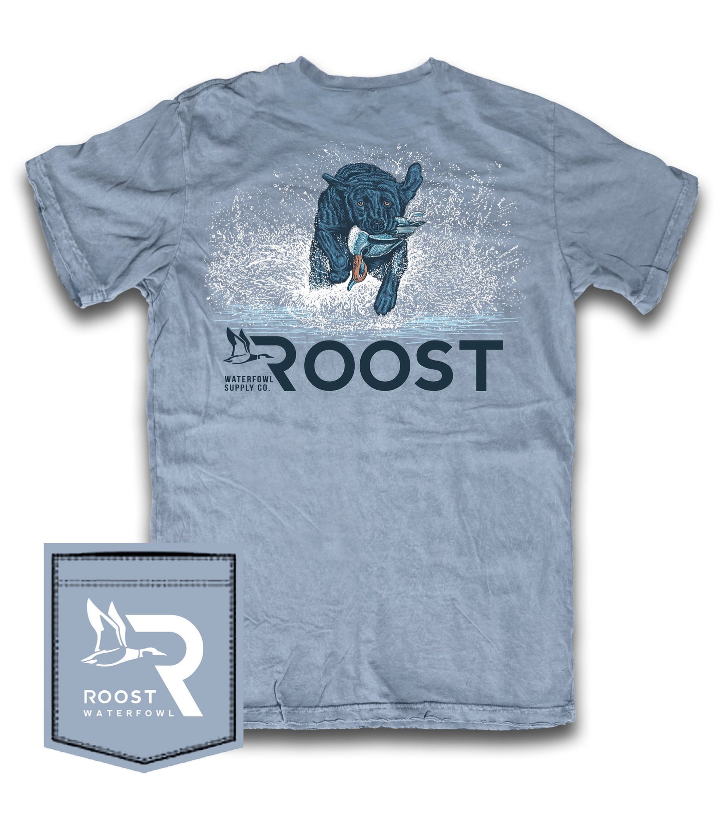 Roost Water Lab T-Shirt Blue