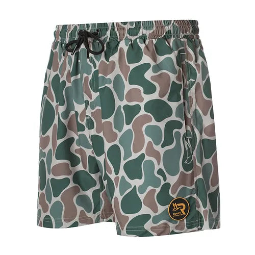 Roost Camo Active Shorts Drawstring