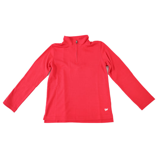 1/4 Zip Scott Pullover Red