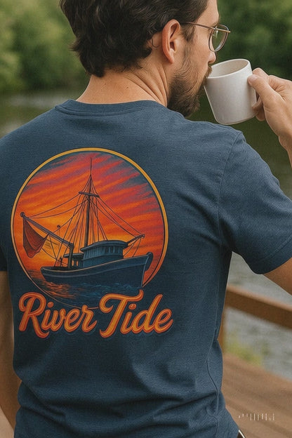 Sunrise Shrimp Boat Tee Shirt