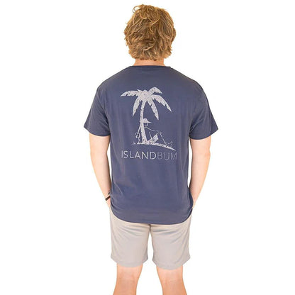 Island Bum Tiki Joe T-shirt Blue