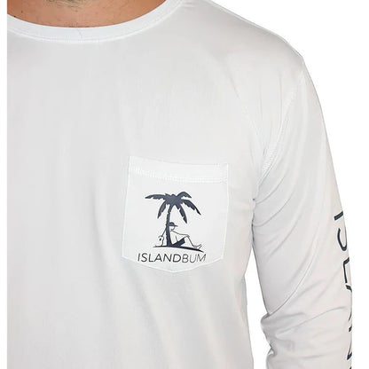 Island Bum UPF 50 Performance L/S Shirt White